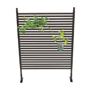3.6 * 4.92ft Decorative Privacy Screen with Stand Privacy Fence Panels for Patio - Picture 1 of 14