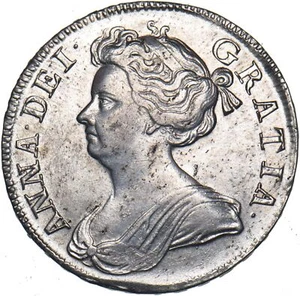 1709 Halfcrown - Anne British Silver Coin - Nice - Picture 1 of 2