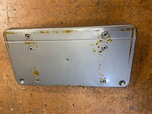 1996-99 Mercedes W210 Front Bumper License Plate Holder 2108850281 Silver Gray
