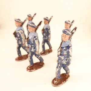 FIGURINE - 1/32 ?- 5 cm - LOT 6 FIGURINES - MARIN - ALUDO ? QUIRALU ? AUTRE ? - Picture 1 of 17