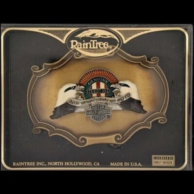 75ª Harley Davidson Motociclista Maldita Orgullosa Motocicleta Años 70 Nuevo de Lote Antiguo Hebilla de Cinturón Foto 1 de 4