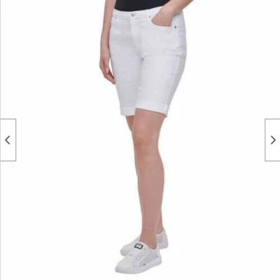 Bermuda bermuda feminina DKNY JEANS 5 BOLSOS (BRANCA, 10) NOVA COM ETIQUETAS - Imagem 1 de 4