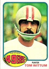 TOM WITTUM 1976 Topps Football #513  FREE SHIPPING B15R3S16P19