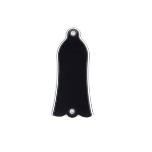 Bell style Guitar Truss Rod Cover, 2-screw, 3ply Black - Picture 1 of 3