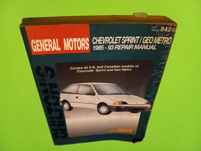 CHEVROLET GEO METRO SPRINT 1985- 1993 CHILTONS REPAIR MANUAL — 第 1/4 张图片