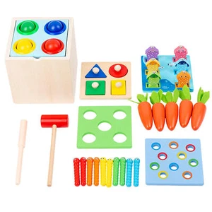 Montessori Box Play Kit Durable Montessori Box Wooden Toys Matching Game - Picture 1 of 12