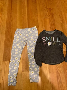girls smiley pajamas size 10 - Picture 1 of 2