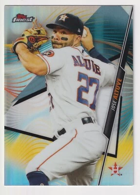 2020 TOPPS FINEST JOSE ALTUVE #82 REFRACTOR HOUSTON ASTROS - Image 1 of 2