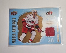 2008 Upper Deck  Artifacts Frozen Artifacts Erik Cole Carolina Hurricanes Patch