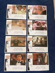 SCARFACE 1983 Movie Original Lobby Cards Set of 8 Mint Al Pacino  11x14