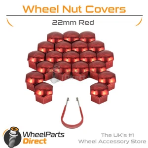 Cubiertas de perno de tuerca de rueda roja 22 mm GEN2 para Honda Ridgeline 05-14 - Imagen 1 de 1