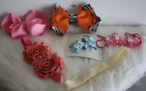 Paquete de 6 accesorios para el cabello para niñas diademas lazos para el cabello soporte cola de caballo nuevo con etiquetas - Imagen 1 de 5