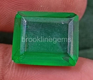 Piedra preciosa suelta de 16,35 quilates corte esmeralda verde natural certificada EGL 5SD - Imagen 1 de 4