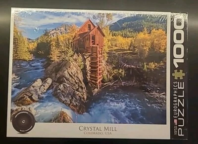 New Sealed Eurographics Crystal Mill Colorado USA Jigsaw Puzzle (GSHF3) - Image 1 of 4