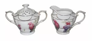 Galah Sugar & Creamer Set Australian Birds Fine Bone China Mother Birthday Gift - Picture 1 of 3