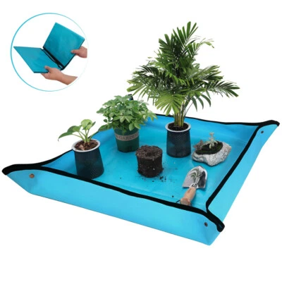 WORKPRO 39.5X31.5" Repotting Mat Thickened Potting Mat Planting Tray Soil Change - Image 1 of 4