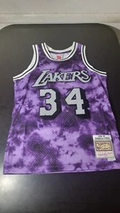 Los Angeles Lakers SHAQ Jersey Mitchell & Ness 96/97 Size Small Galaxy Swingman - Picture 1 of 15