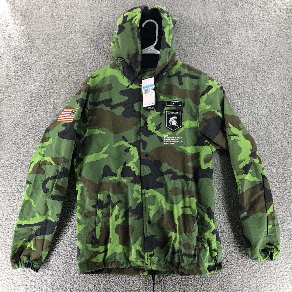 Nike Ohio State Buckeyes Camo Woven Jacket DQ2242-328 Green Size Medium
