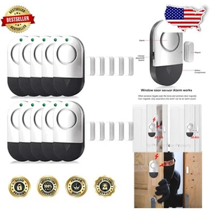 Ultra-Slim Door and Window Alarms - 10 Pack for Child Safety & Home Protection - Picture 1 of 8