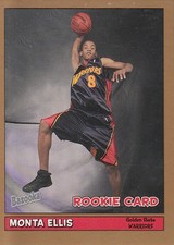 2005-06 Bazooka Gold Golden State Warriors Basketball Card #195 Monta Ellis 