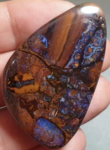 Espécimen de matriz azul coroit ópalo de roca pulido 92,5 quilates lapidario australiano - Imagen 1 de 20