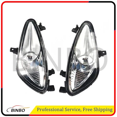 Fog Lamp Light Chrome Housing Pair For 2007-2009 Mercedes Benz S-Class W221 S550 - Image 1 of 4
