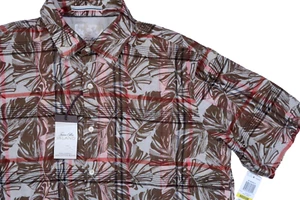 NWT TASSO ELBA ISLAND LINEN COTTON FLORAL HAWAIIAN MEDIUM RESORT VACATION SHIRT - Picture 1 of 11