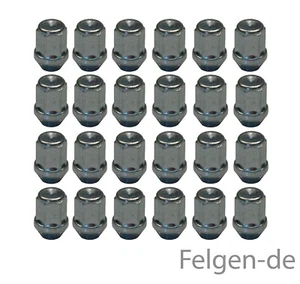 24 RADMUTTERN MUTTER M12 x 1,5 x 34 SW19 60° KEGELBUND STAHL FELGEN VERZINKT - Bild 1 von 1