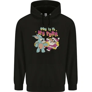 Easter Rabbit vs Santa Claus Funny Bunny Egg Childrens Kids Hoodie - Picture 1 of 88