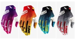 100% Cycling Gloves Full Fingers Cycle Bike Bicycle Motocross Motorcycle MTB UK - Picture 1 of 5