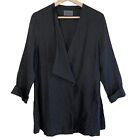 Oska Linen Viscose Blend Blazer Overcoat Designed In Germany Size 6/8