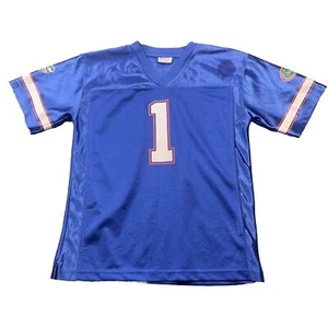 Ncaa University Of Florida Gators Blue Number One Jersey Size 16/18 Pro Edge - Picture 1 of 13