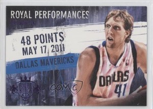 2013-14 Panini Court Kings Royal Performances Purple /25 Dirk Nowitzki #19 HOF