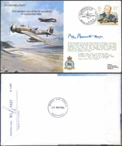 B22c 70th Ann of No.76 Squadron signiert von Sir B. Burnett (B) - Bild 1 von 1