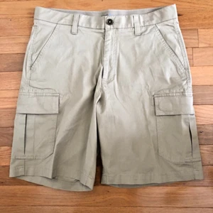 Pantaloncini cargo Croft Barrow kaki 34 x 9 64% cotone, 34% tencel, 2% spandex - Foto 1 di 3