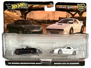 Hot Wheels Mazda Miata RX7 Pandem 2 Pack Premium 1:64 Modellauto Car Culture Mix - Bild 1 von 23