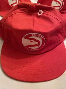 Vintage Atlanta Hawks Snapback NBA Basketball Red NOS - Picture 1 of 8