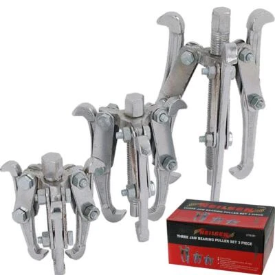 Neilsen 3pc Bearing Puller Pulley Remover Extractor Drop Forged Set 3" 4" 6" - Image 1 of 3