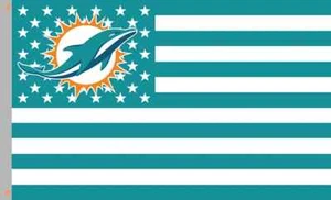 Miami Dolphins Star&Strip Flag Memorable flag 90x150cm3x5ft best Football banner - Picture 1 of 2