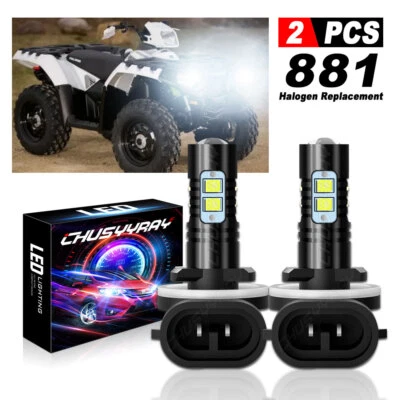 2x para Polaris Sportsman SP 850 570 2015-2018 6000K BLANCO LED Faros Bombillas Foto 1 de 4