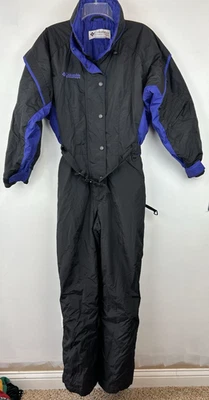Vintage Columbia Ski Suit Womens Large One Piece Snowsuit 80S Retro - Image 1 of 4