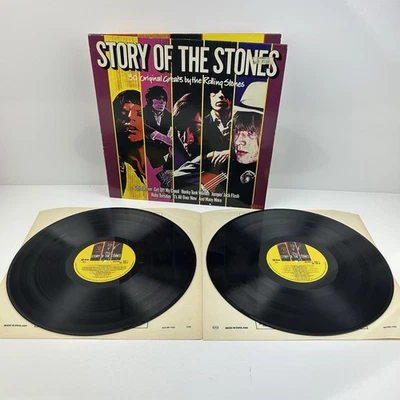 The Rolling Stones Story Of The Stones Double LP Vinyl EX/VG+ 1982 Compilation - Image 1 of 4