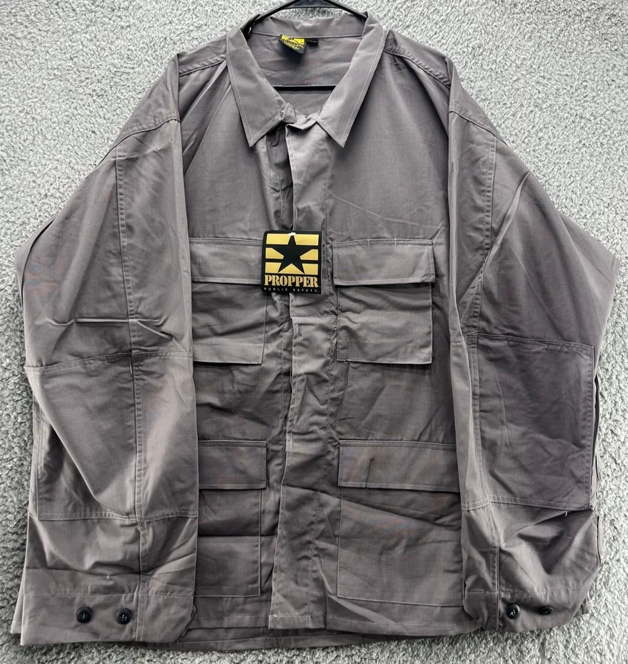 Propper Public Safety Tactical Shirt 3XL Gray Ripstop Utility Military Police - Image 1 of 4