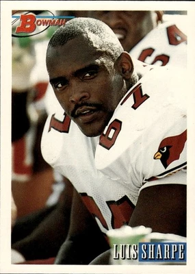 1993 Bowman #131 Luis Sharpe Phoenix Cardinals - Image 1 of 2
