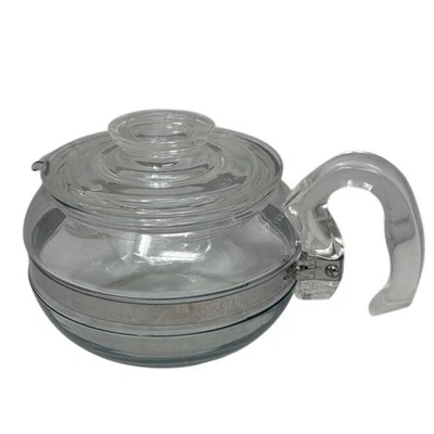 Vintage Pyrex Flameware Glass Teapot 6 Cup 8336 Tea Pot Kettle - Image 1 of 4