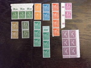LOT 06 - Deutsches Reich / 20er Jahre / Inflation / postfrisch / Eckrandstücke - Bild 1 von 1