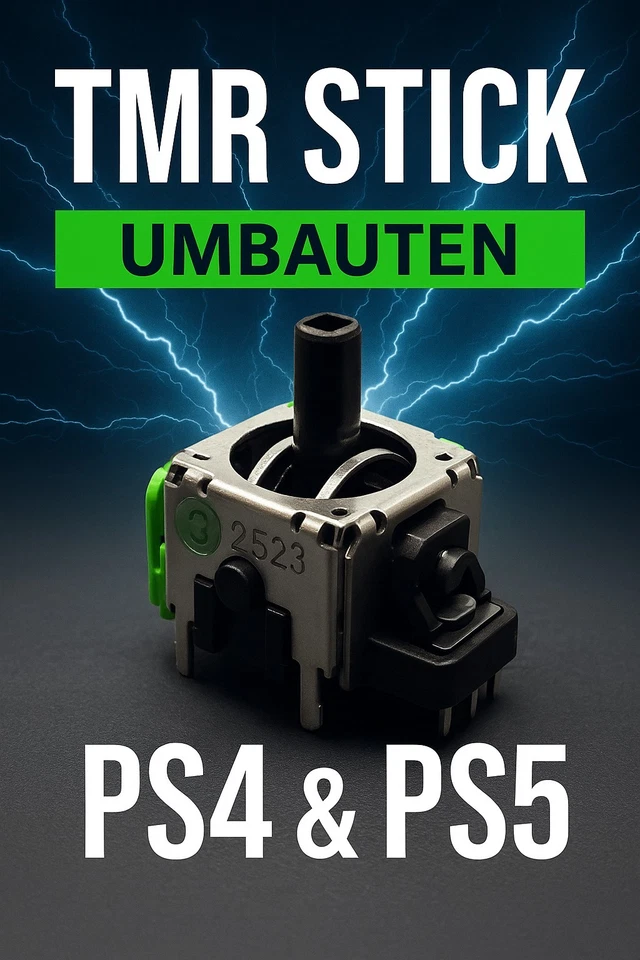 PS4 / PS5 Controller Umbau – Premium TMR Sticks (Foton | Ginfull | K-Silver) - Bild 1 von 1