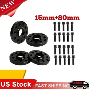 15MM & 20MM Wheel Spacers For Audi VolksWagen Set of 4 Direct Fit 4Pcs New - Picture 1 of 7