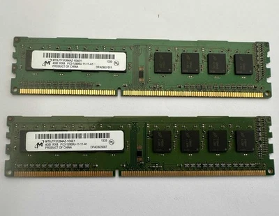 8gb total (2 x Micron 4GB 1Rx8 PC3-12800U RAM) - Image 1 of 2