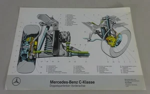 Schnittbild Mercedes-Benz C-Klasse W202 Doppelquerlenker-Vorderachse von 03/1993 - Bild 1 von 1